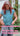 T-shirt fluide unisexe Summer Melange Aqua
