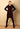 Hoodiekleid weinrot-schwarz Mood